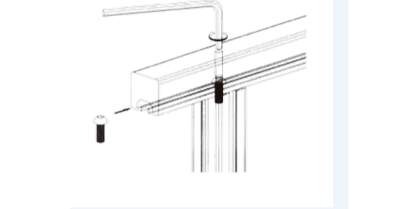 使用螺栓是如何實現鋁型材直角連接的？